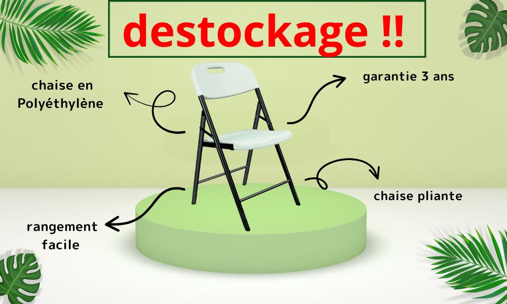 chaise pliante plastique